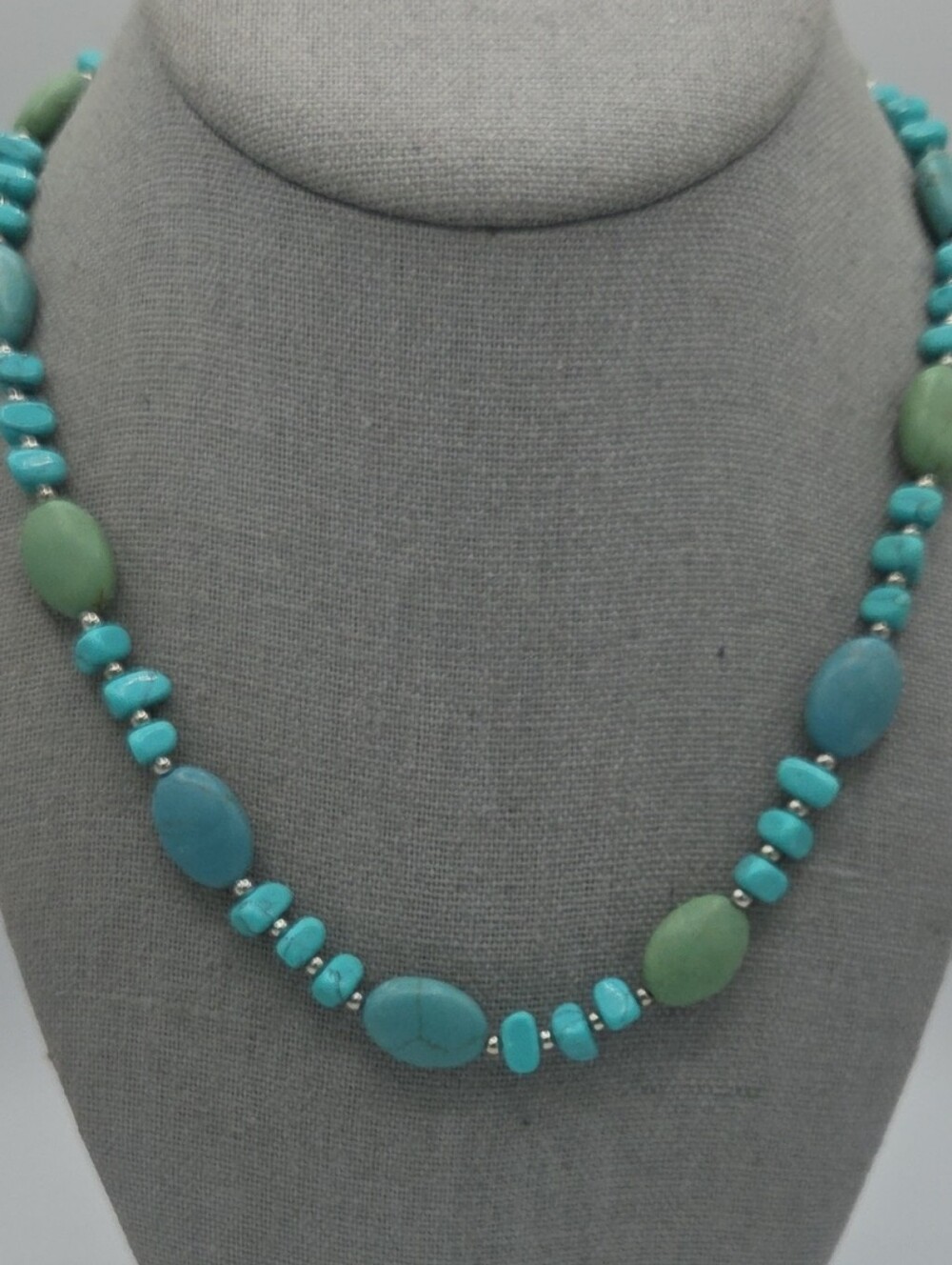 5 for $25! Chaps Turquoise Color and Seafoam Beaded Necklace